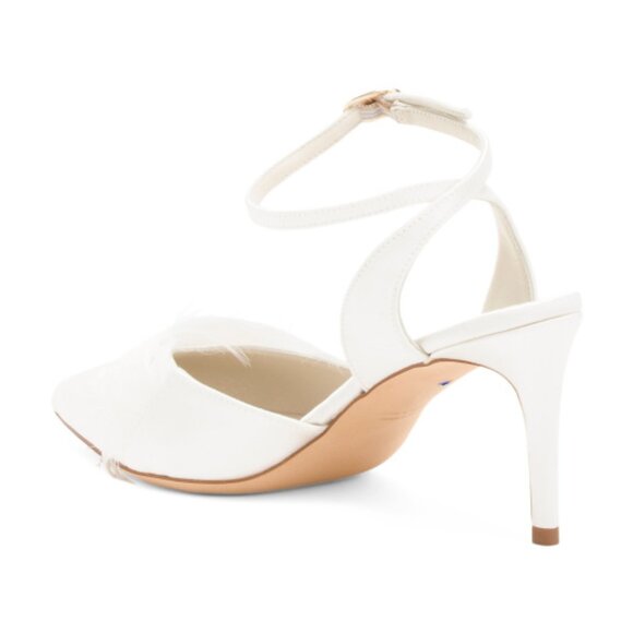 SOMETHING BLEU Ivory Made In Italy Effie Pumps - Picture 2 of 4